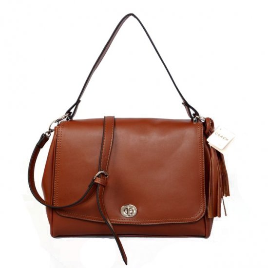 Coach Turnlock Medium Brown Shoulder Bags AYS | Coach Outlet Canada